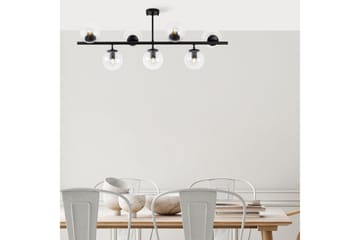 Taklampa Subin Platt Svart / Transparent - Svart / Transparent - Belysning & el - Inomhusbelysning & lampor - Taklampa & takbelysning - Pendellampor & hänglampor
