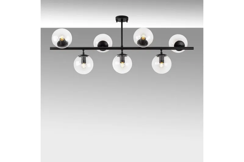 Taklampa Subin Platt Svart / Transparent - Svart / Transparent - Belysning & el - Inomhusbelysning & lampor - Taklampa & takbelysning - Plafond