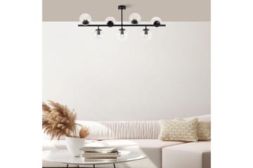 Taklampa Subin Platt Svart / Transparent - Svart / Transparent - Belysning & el - Inomhusbelysning & lampor - Taklampa & takbelysning - Pendellampor & hänglampor