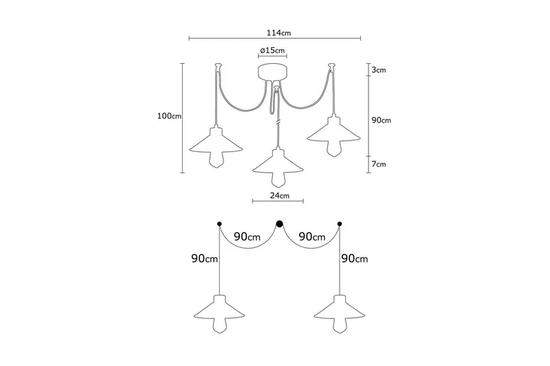 Taklampa Sudalwani Grön / Blå / Orange - Grön / Blå / Orange - Belysning & el - Inomhusbelysning & lampor - Taklampa & takbelysning - Pendellampor & hänglampor
