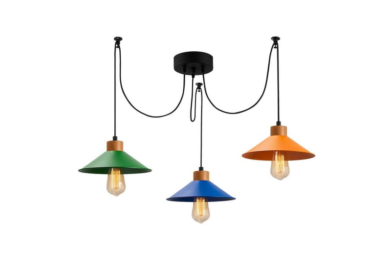 Taklampa Sudalwani Grön / Blå / Orange - Grön / Blå / Orange - Belysning & el - Inomhusbelysning & lampor - Taklampa & takbelysning - Pendellampor & hänglampor