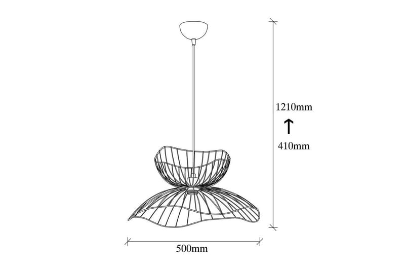 Taklampa Sudaskey Två Svart - Svart - Belysning & el - Inomhusbelysning & lampor - Taklampa & takbelysning - Pendellampor & hänglampor
