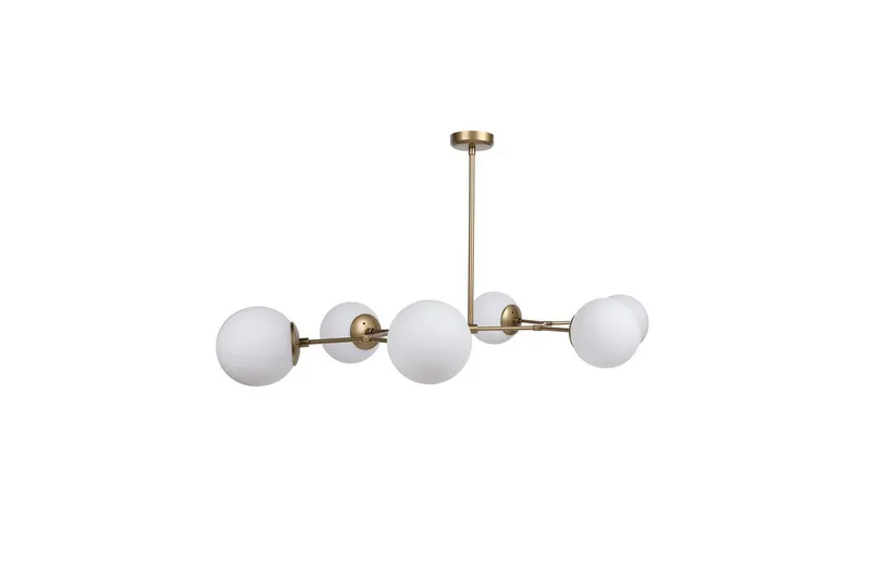 Taklampa Sudatoor Fibran Gul / Vit - Gul / Vit - Belysning & el - Inomhusbelysning & lampor - Taklampa & takbelysning - Pendellampor & hänglampor