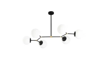 Taklampa Sudatoor Fibran Svart / Vit - Svart / Vit - Belysning & el - Inomhusbelysning & lampor - Taklampa & takbelysning - Pendellampor & hänglampor