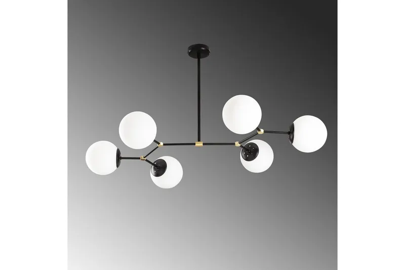 Taklampa Sudatoor Fibran Svart / Vit - Svart / Vit - Belysning & el - Inomhusbelysning & lampor - Taklampa & takbelysning - Pendellampor & hänglampor