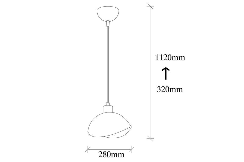 Taklampa Sugana Aesthetics Svart - Svart - Belysning & el - Inomhusbelysning & lampor - Taklampa & takbelysning - Pendellampor & hänglampor