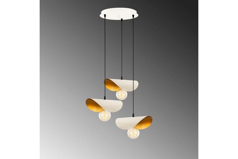Taklampa Sugana Tre Vit / Rany - Guld/Vit - Belysning & el - Inomhusbelysning & lampor - Taklampa & takbelysning - Pendellampor & hänglampor
