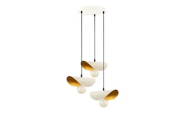Taklampa Sugana Tre Vit / Rany - Guld/Vit - Belysning & el - Inomhusbelysning & lampor - Taklampa & takbelysning - Pendellampor & hänglampor