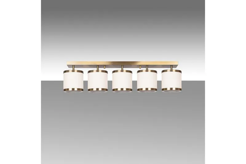 Taklampa Talra Five Vintage, Guld