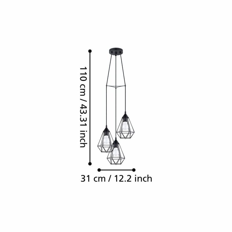 Taklampa Tarbes - 31 cm - Belysning & el - Inomhusbelysning & lampor - Taklampa & takbelysning - Pendellampor & hänglampor