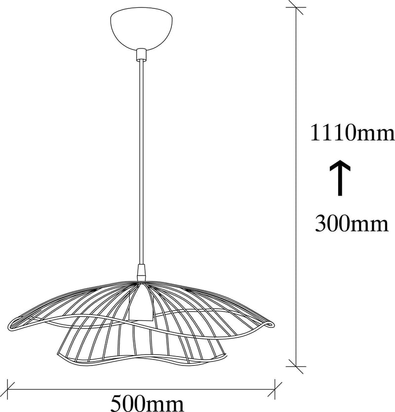 Taklampa Tell 6500 - Svart - Belysning & el - Inomhusbelysning & lampor - Taklampa & takbelysning - Pendellampor & hänglampor