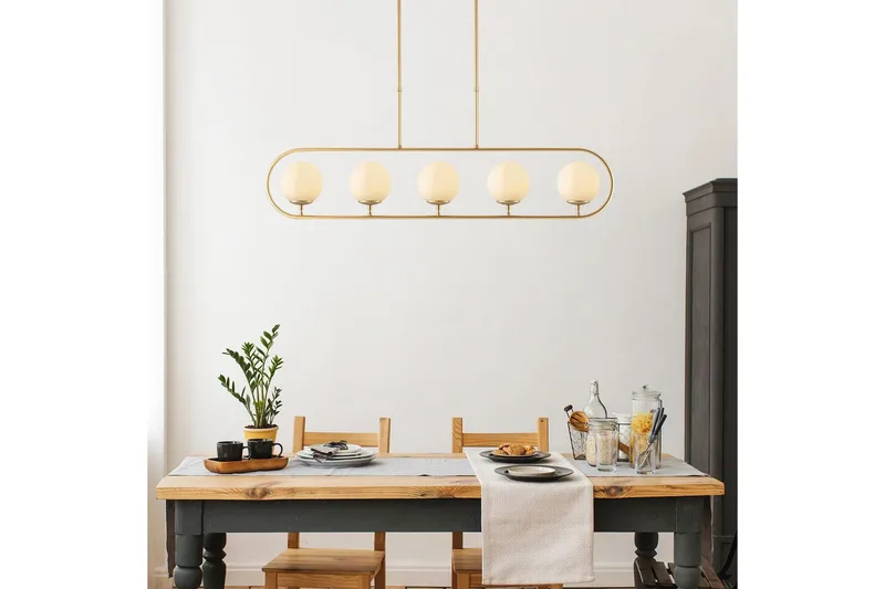 Taklampa Thalara Glansig Rany Fem sockel - Guld - Belysning & el - Inomhusbelysning & lampor - Taklampa & takbelysning - Pendellampor & hänglampor