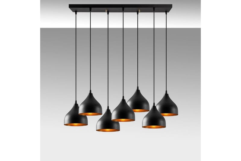 Taklampa Thela Seven Svart - Svart - Belysning & el - Inomhusbelysning & lampor - Taklampa & takbelysning - Pendellampor & hänglampor