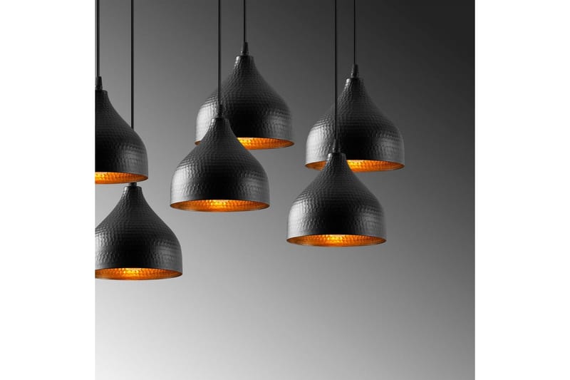 Taklampa Thela Seven Svart - Svart - Belysning & el - Inomhusbelysning & lampor - Taklampa & takbelysning - Pendellampor & hänglampor