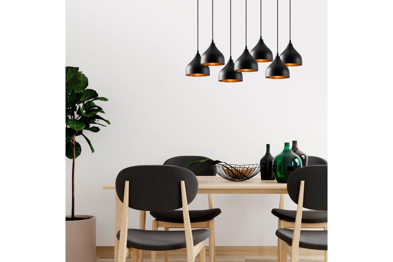 Taklampa Thela Seven Svart - Svart - Belysning & el - Inomhusbelysning & lampor - Taklampa & takbelysning - Pendellampor & hänglampor