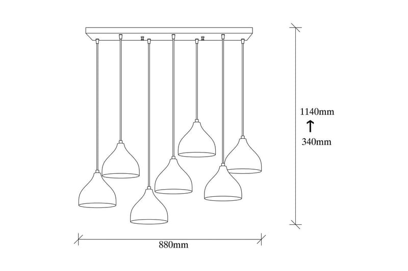 Taklampa Thela Seven Vintage - Vintage - Belysning & el - Inomhusbelysning & lampor - Taklampa & takbelysning - Pendellampor & hänglampor