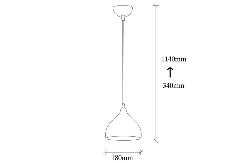 Taklampa Thela Svart - Svart - Belysning & el - Inomhusbelysning & lampor - Taklampa & takbelysning - Pendellampor & hänglampor
