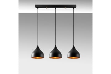 Taklampa Thela Triple Svart - Svart - Belysning & el - Inomhusbelysning & lampor - Taklampa & takbelysning - Pendellampor & hänglampor