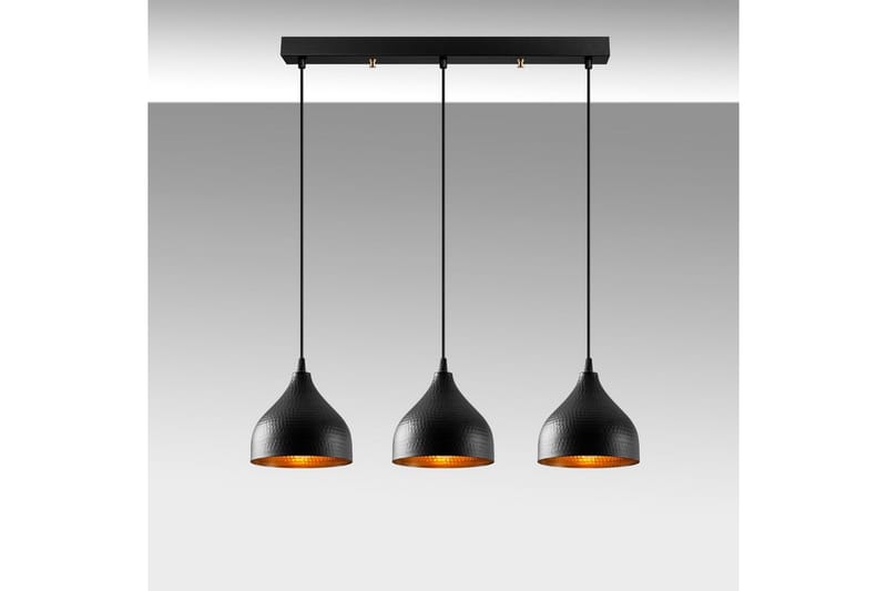 Taklampa Thela Triple Svart - Svart - Belysning & el - Inomhusbelysning & lampor - Taklampa & takbelysning - Pendellampor & hänglampor