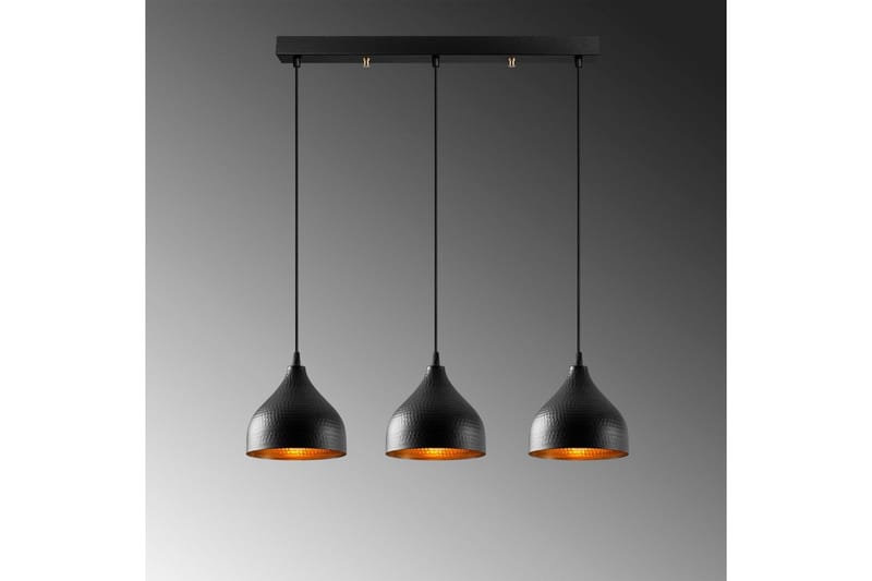 Taklampa Thela Triple Svart - Svart - Belysning & el - Inomhusbelysning & lampor - Taklampa & takbelysning - Pendellampor & hänglampor