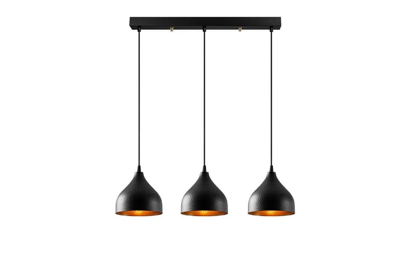 Taklampa Thela Triple Svart - Svart - Belysning & el - Inomhusbelysning & lampor - Taklampa & takbelysning - Pendellampor & hänglampor