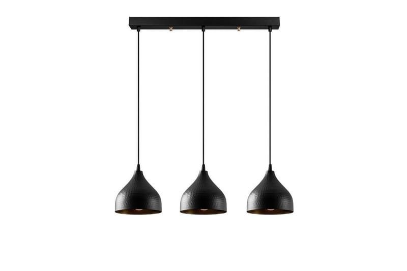 Taklampa Thela Triple Svart - Svart - Belysning & el - Inomhusbelysning & lampor - Taklampa & takbelysning - Pendellampor & hänglampor