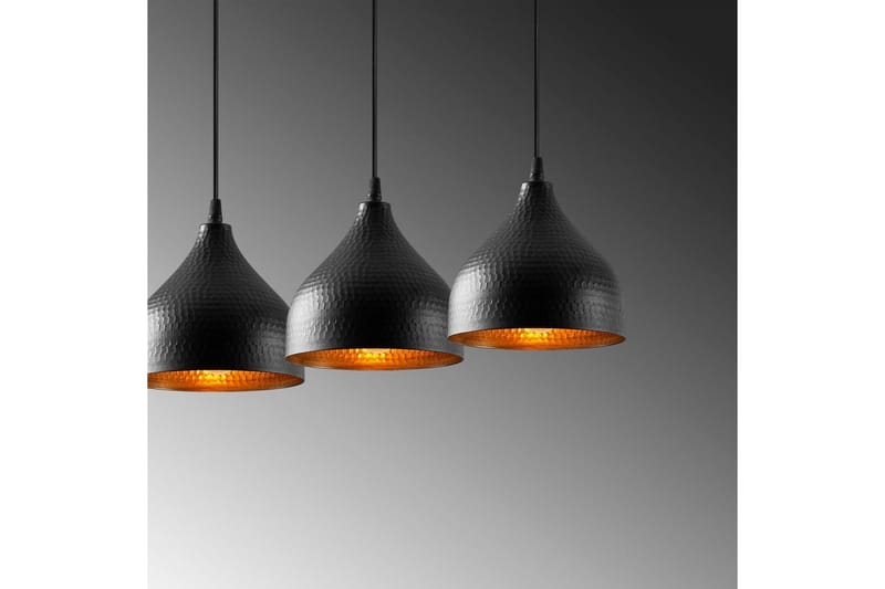 Taklampa Thela Triple Svart - Svart - Belysning & el - Inomhusbelysning & lampor - Taklampa & takbelysning - Pendellampor & hänglampor