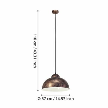 Taklampa Truro - Antikkoppar - Belysning & el - Inomhusbelysning & lampor - Taklampa & takbelysning - Pendellampor & hänglampor