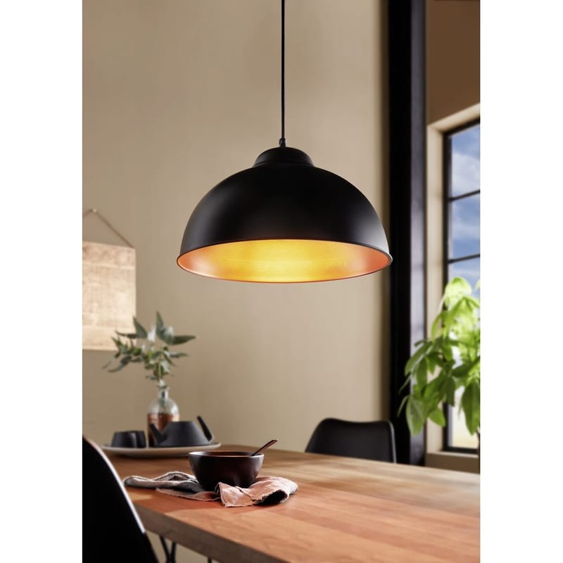 Taklampa Truro - Svart/Koppar - Belysning & el - Inomhusbelysning & lampor - Taklampa & takbelysning - Pendellampor & hänglampor