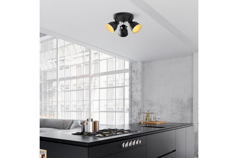 Taklampa Tyka Svart - Svart - Belysning & el - Inomhusbelysning & lampor - Taklampa & takbelysning - Plafond