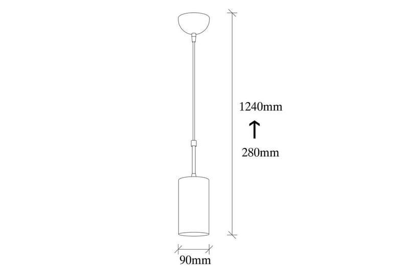 Taklampa Tyrel Rany / Svart Enkeluttag - Enkeluttag - Belysning & el - Inomhusbelysning & lampor - Taklampa & takbelysning - Pendellampor & hänglampor