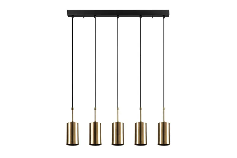 Taklampa Tyrel Rany / Svart Fem Soklar, Fem Soklar