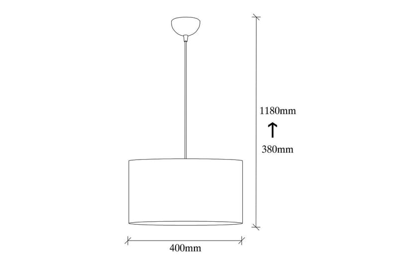 Taklampa Umber Vit - 40 x 40 cm - Belysning & el - Inomhusbelysning & lampor - Taklampa & takbelysning - Pendellampor & hänglampor