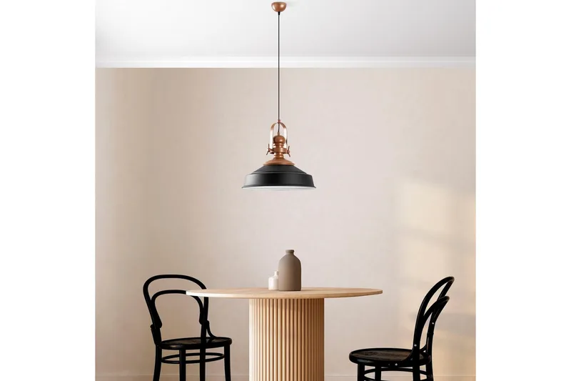 Taklampa Uvra Svart - Svart - Belysning & el - Inomhusbelysning & lampor - Taklampa & takbelysning - Pendellampor & hänglampor