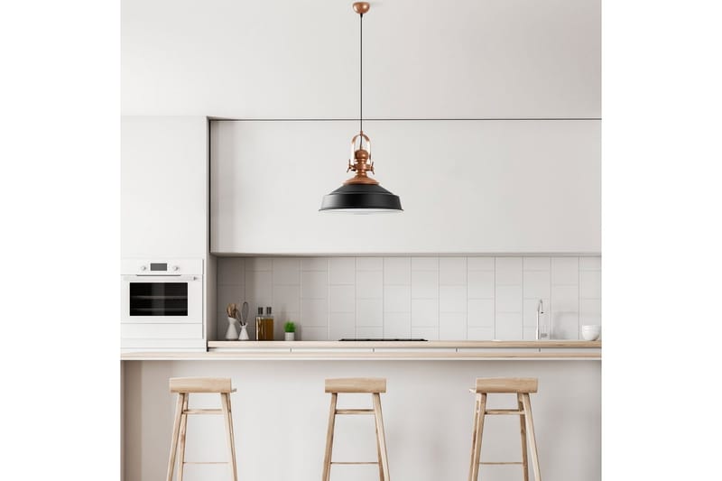 Taklampa Uvra Svart - Svart - Belysning & el - Inomhusbelysning & lampor - Taklampa & takbelysning - Pendellampor & hänglampor