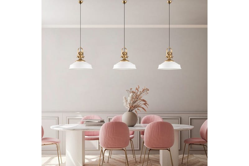 Taklampa Uvra Vit - Vit - Belysning & el - Inomhusbelysning & lampor - Taklampa & takbelysning - Pendellampor & hänglampor