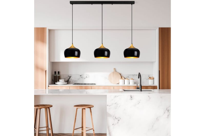 Taklampa Valen Svart - Svart - Belysning & el - Inomhusbelysning & lampor - Taklampa & takbelysning - Pendellampor & hänglampor