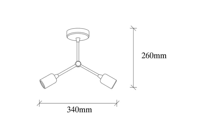 Taklampa Vilsa Svart - Svart - Belysning & el - Inomhusbelysning & lampor - Taklampa & takbelysning - Plafond
