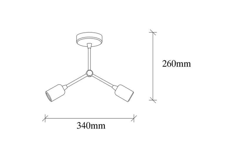 Taklampa Vilsa Svart - Svart - Belysning & el - Inomhusbelysning & lampor - Taklampa & takbelysning - Plafond