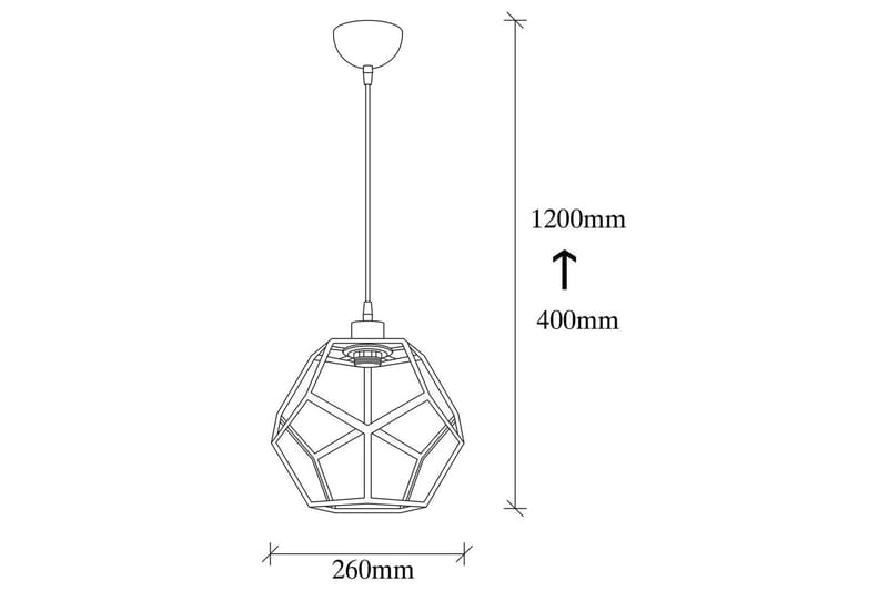Taklampa Voren Svart / Bronserad - Brons/Svart - Belysning & el - Inomhusbelysning & lampor - Taklampa & takbelysning - Pendellampor & hänglampor
