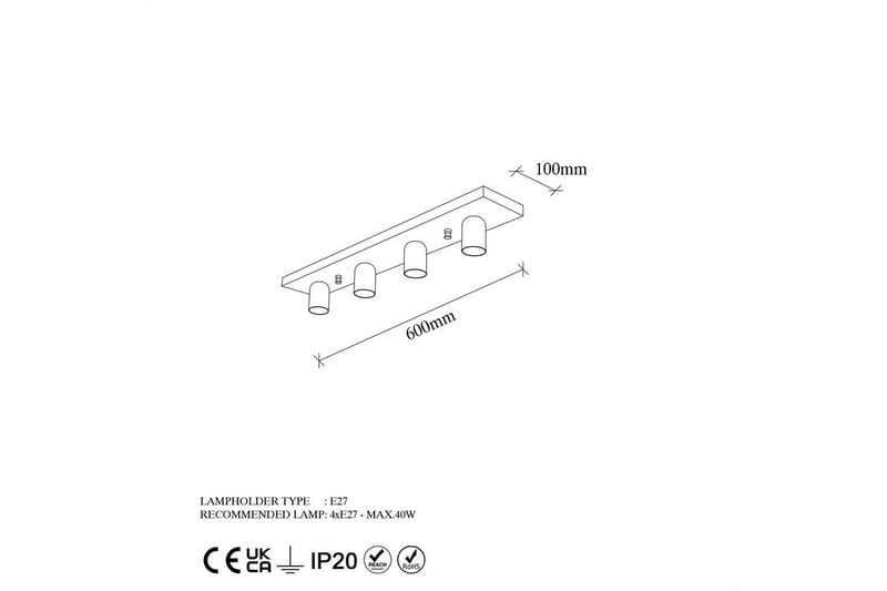 Taklampa Wostra Rany - Rany - Belysning & el - Inomhusbelysning & lampor - Taklampa & takbelysning - Plafond