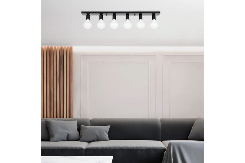 Taklampa Wostra Stor Svart / Vit - Svart / Vit - Belysning & el - Inomhusbelysning & lampor - Taklampa & takbelysning - Pendellampor & hänglampor