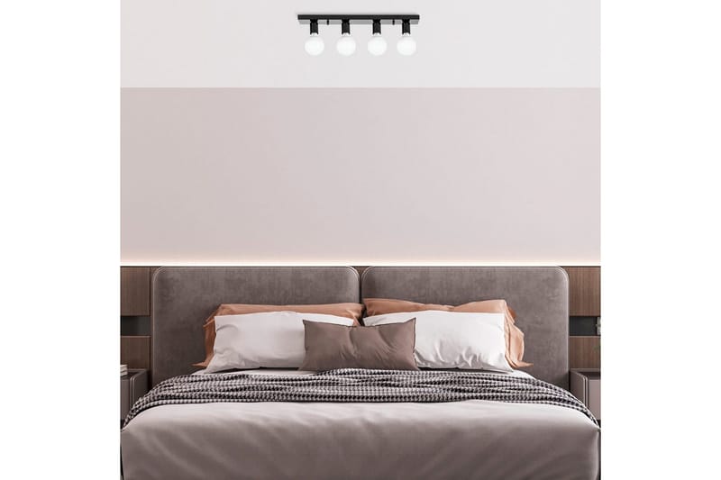 Taklampa Wostra Svart / Vit - Svart / Vit - Belysning & el - Inomhusbelysning & lampor - Taklampa & takbelysning - Plafond