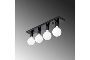 Taklampa Wostra Svart / Vit - Svart / Vit - Belysning & el - Inomhusbelysning & lampor - Taklampa & takbelysning - Plafond