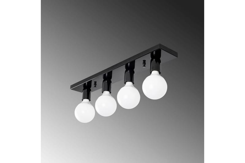Taklampa Wostra Svart / Vit - Svart / Vit - Belysning & el - Inomhusbelysning & lampor - Taklampa & takbelysning - Plafond