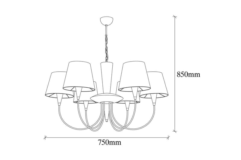 Taklampa Yelra Antik - Guld - Belysning & el - Inomhusbelysning & lampor - Taklampa & takbelysning - Pendellampor & hänglampor