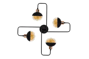 Taklampa Zarethia Svart / Koppar - Koppar/Svart - Belysning & el - Inomhusbelysning & lampor - Taklampa & takbelysning - Plafond