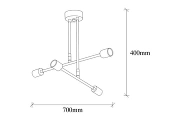 Taklampa Pareek Svart - Svart - Belysning & el - Inomhusbelysning & lampor - Taklampa & takbelysning - Plafond