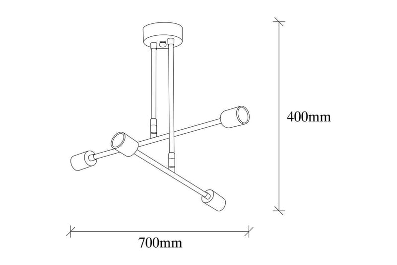 Taklampa Pareek Svart - Svart - Belysning & el - Inomhusbelysning & lampor - Taklampa & takbelysning - Plafond