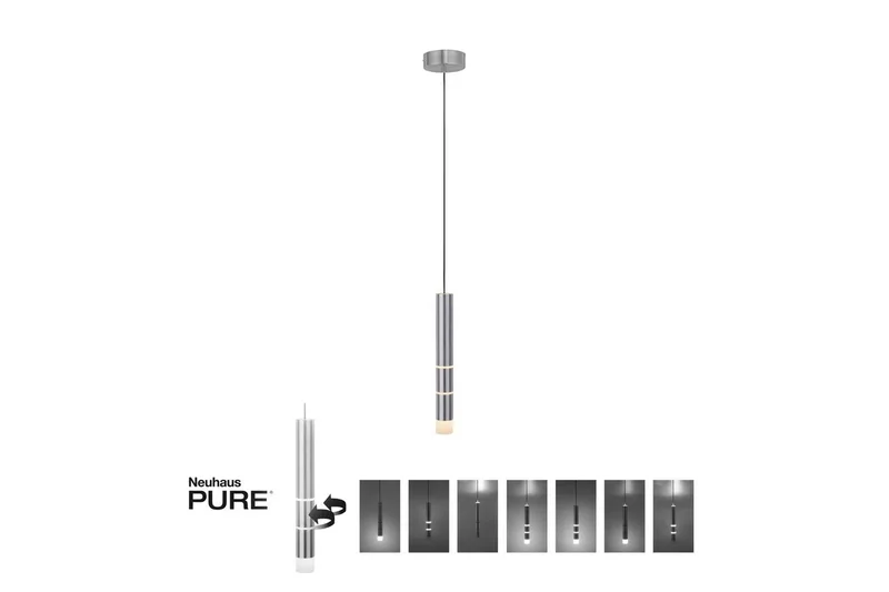 Taklampa Pure Vega - 12x120x12 cm, Aluminium - Belysning & el - Inomhusbelysning & lampor - Taklampa & takbelysning - Pendellampor & hänglampor